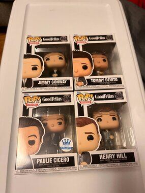 COMPLETE SET Goodfellas Funko Pops Henry Hill Tommy Devito Jimmy Paulie Movies